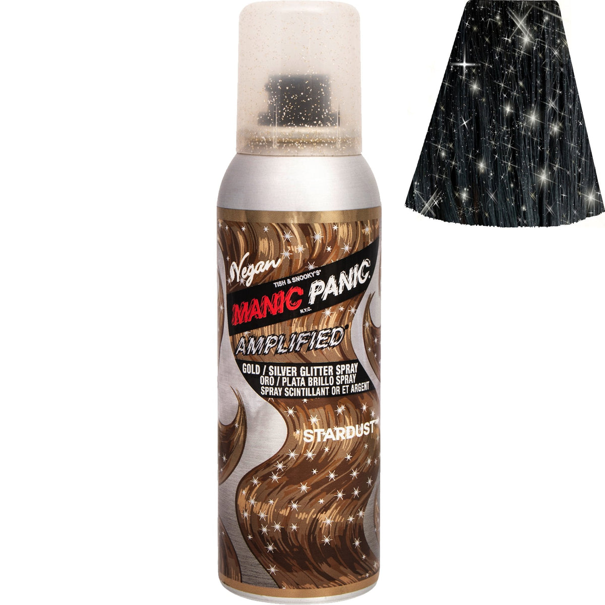 Amplified Temporary Hair & Root Touch Up Glitter Spray Stardust