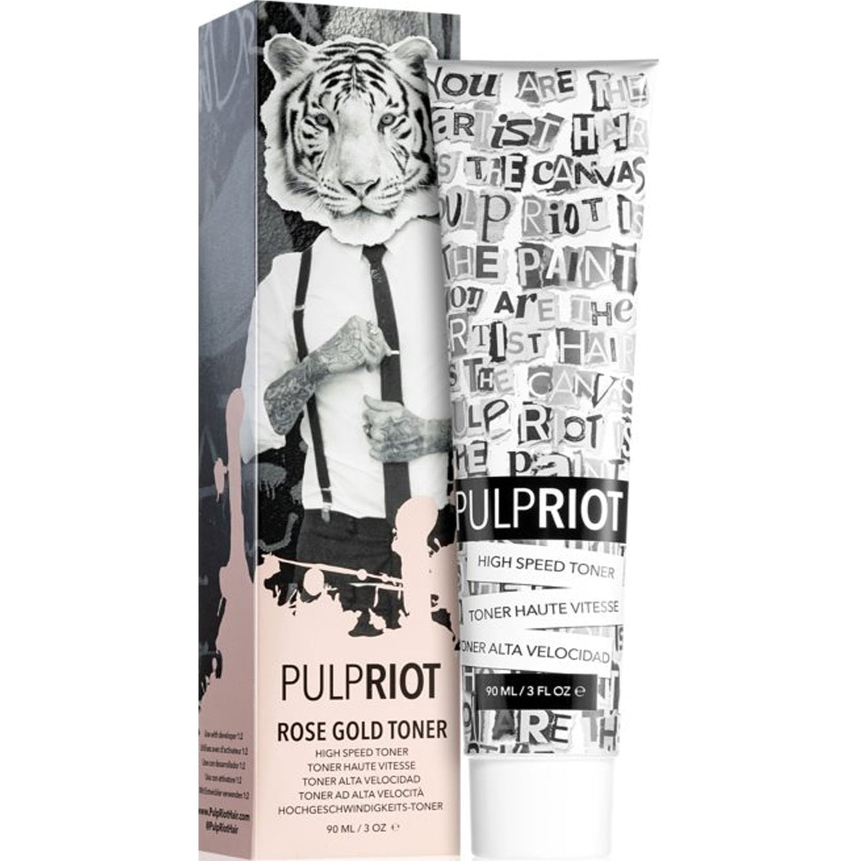 Semi Permanent Cruelty-Free & Vegan Hair Dye Toner - Rose Gold 90ml