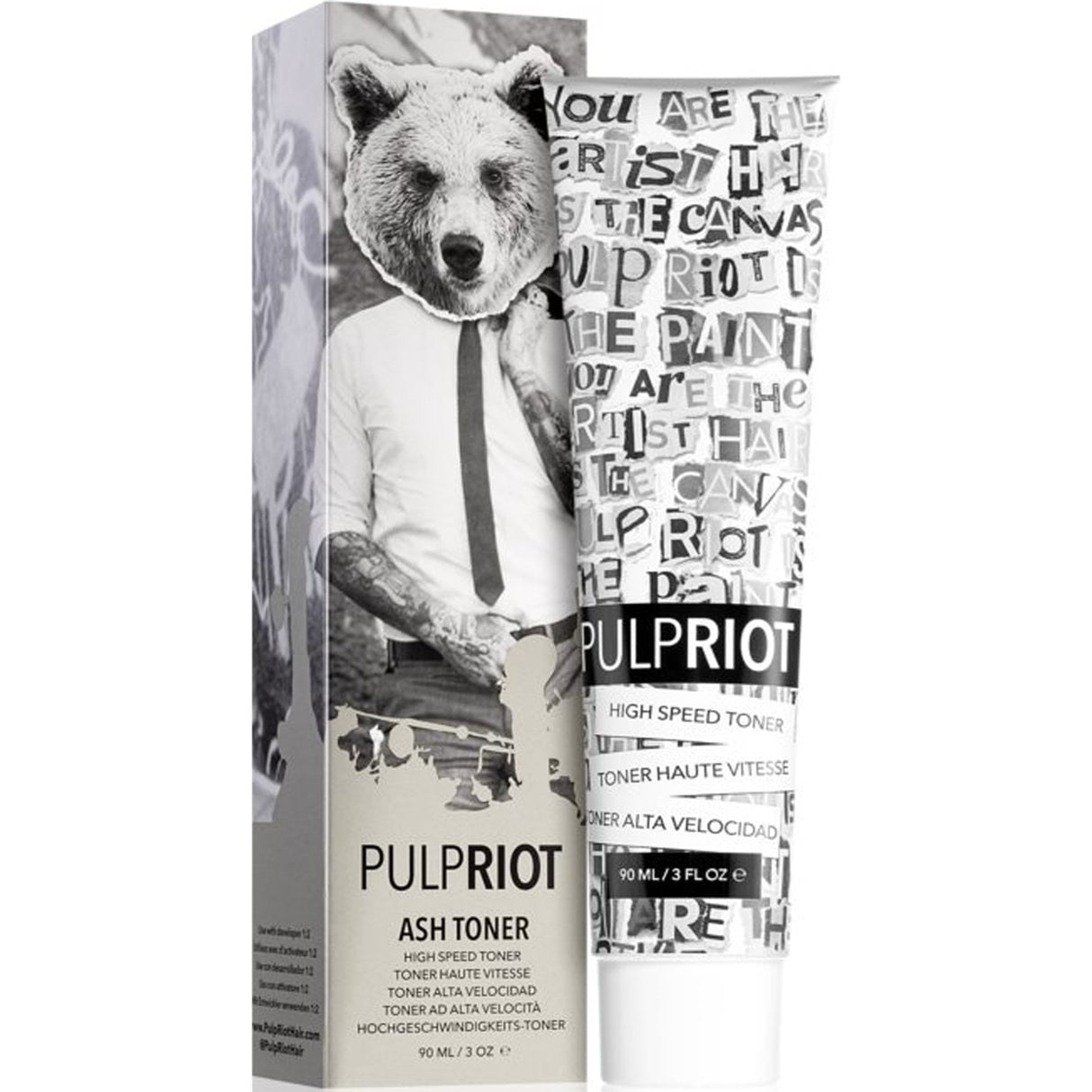 Semi Permanent Cruelty-Free & Vegan Hair Dye Toner - Ash 90ml