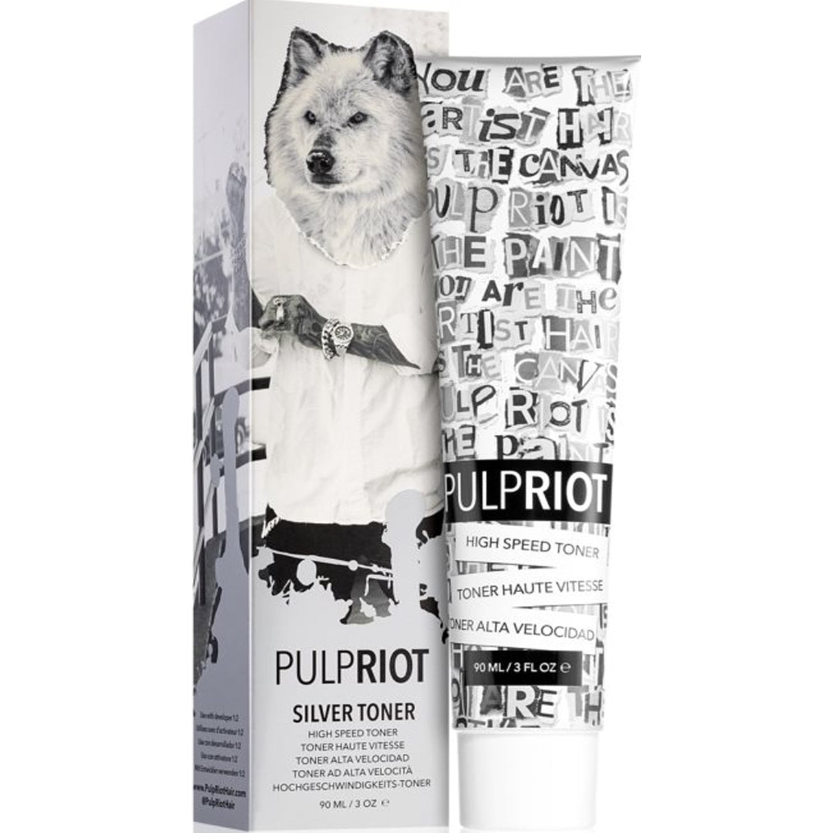 Semi Permanent Cruelty-Free & Vegan Hair Dye Toner - Silver 90ml