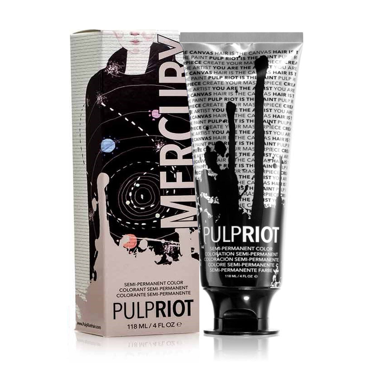 Semi Permanent Cruelty-Free & Vegan Hair Dye - Mercury 118ml