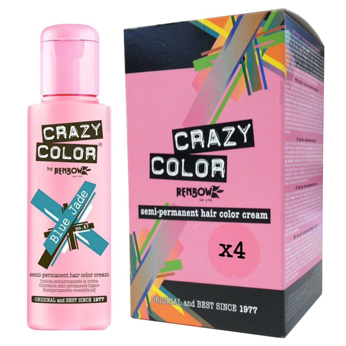 Semi Permanent Hair Dye - Blue Jade (4x 100ml)