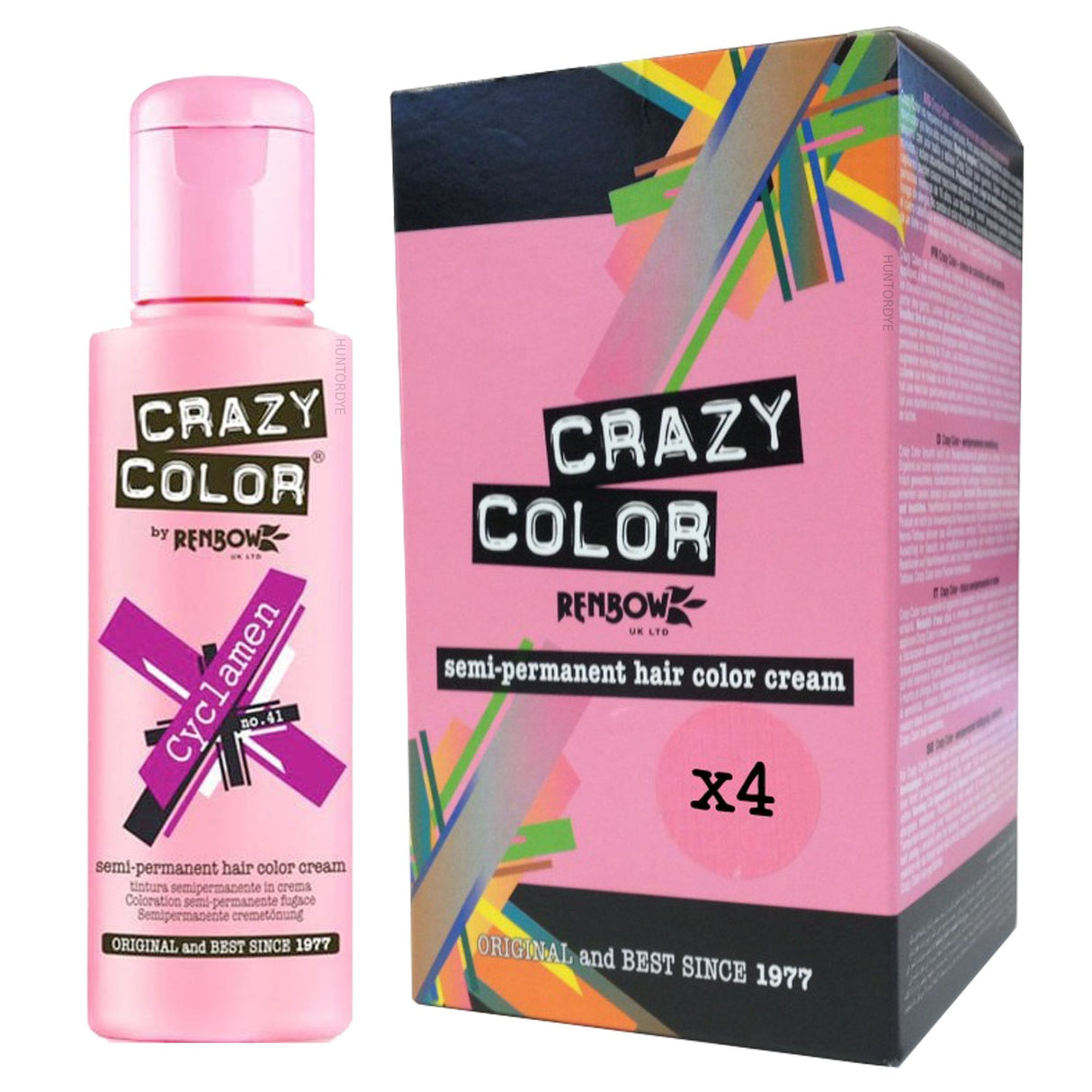 Semi Permanent Hair Dye - Cyclamen (4x 100ml)