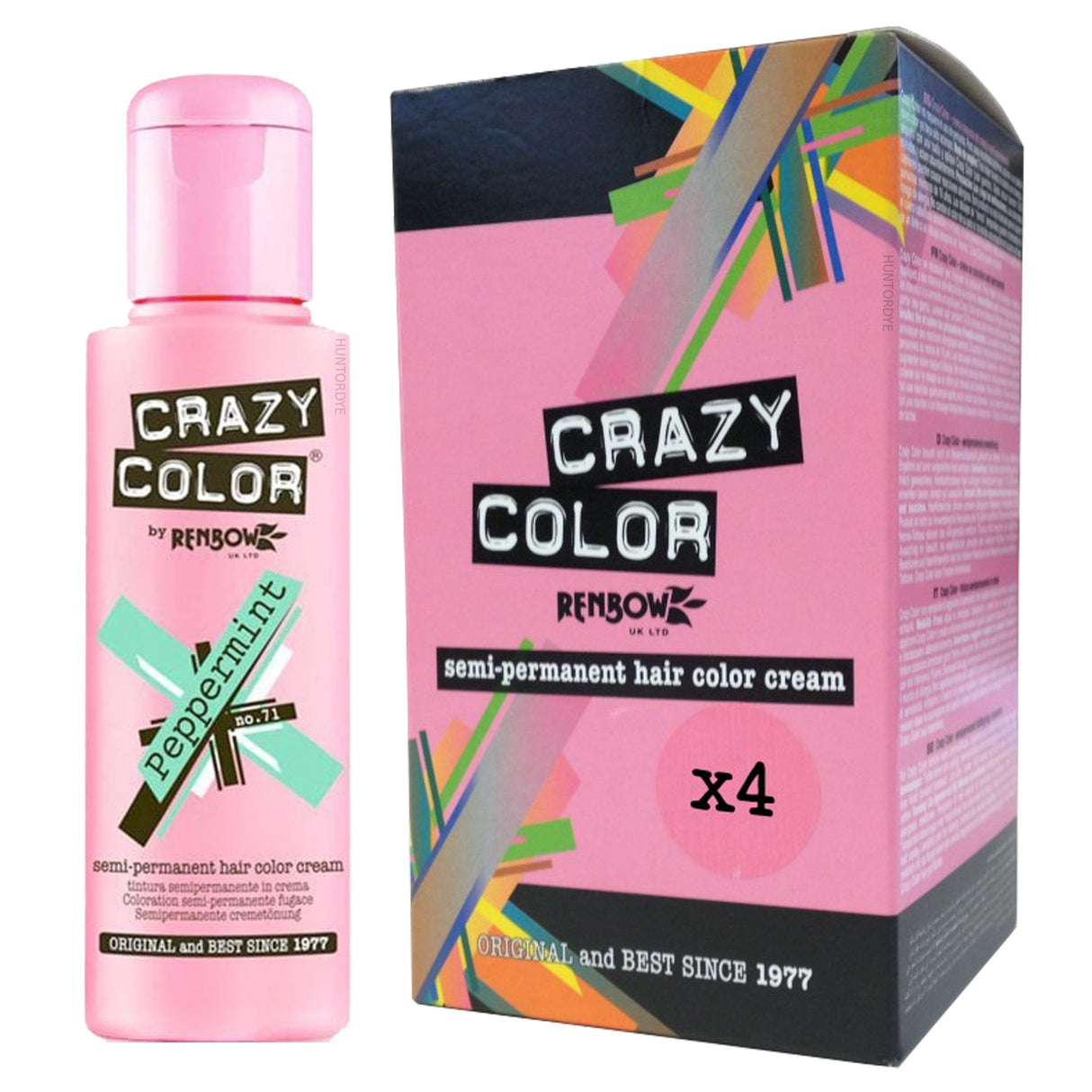 Semi Permanent Hair Dye - Peppermint (4x 100ml)