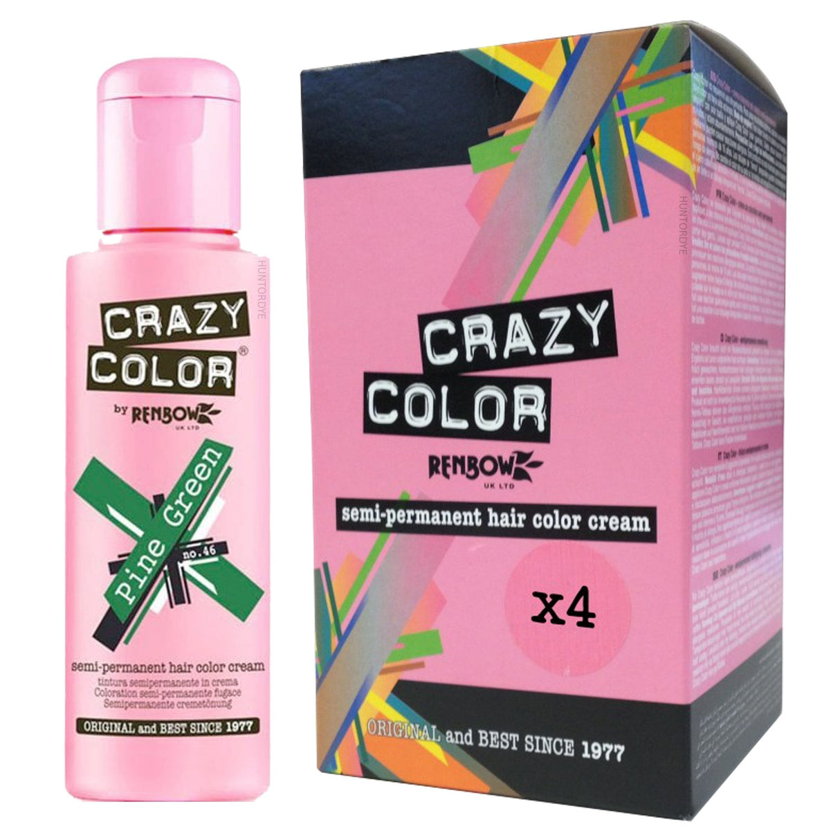 Semi Permanent Hair Dye - Pine Green (4x 100ml)