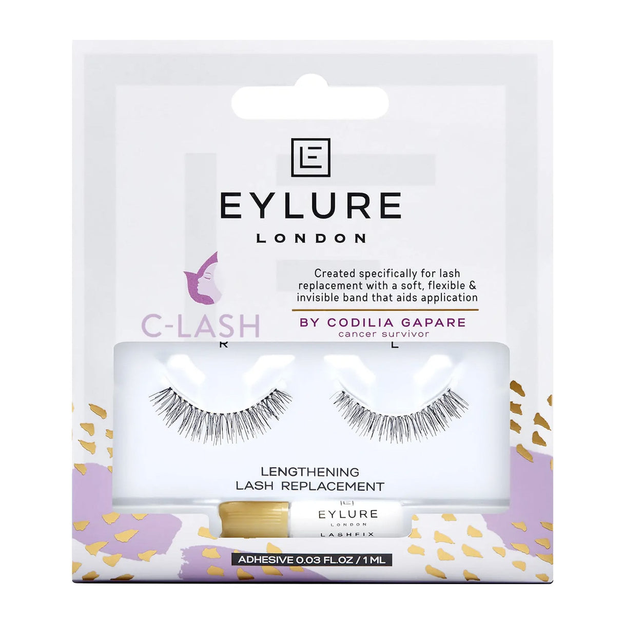 False Eyelashes - C-Lash - Lengthening Lash Replacement (Adhesive Included (1ml)