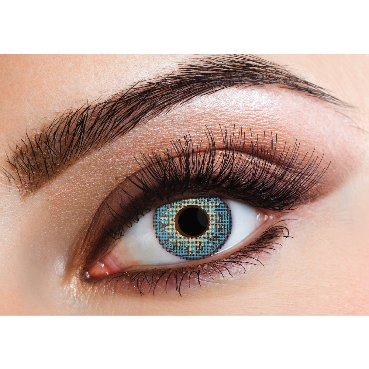 Caribbean Blue - Natural Contact Lenses (Three Tone) 3 Month Wear