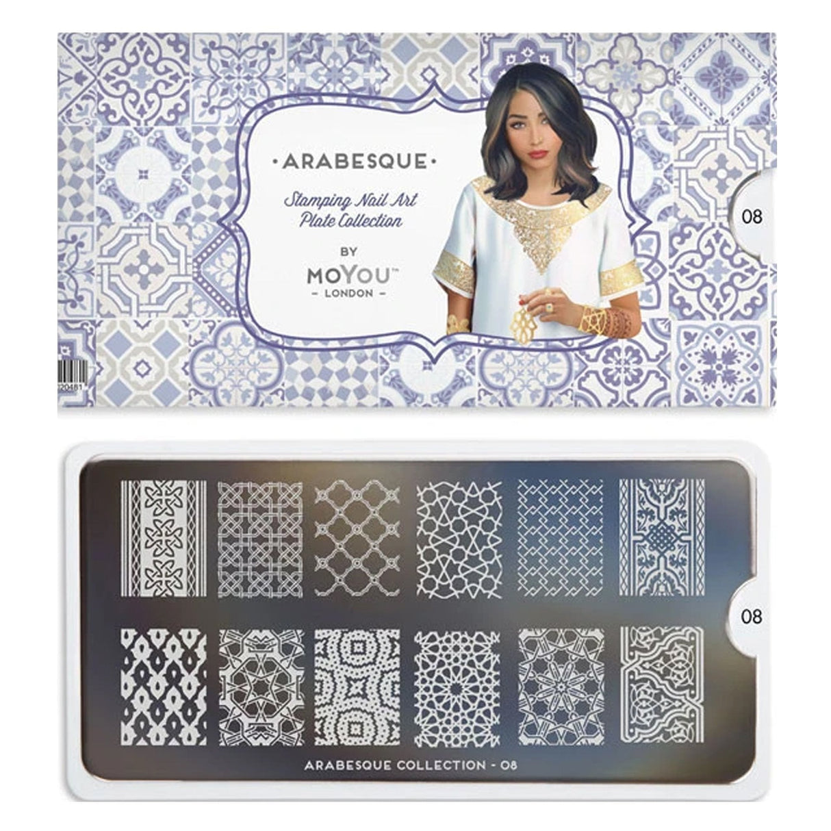Nail Art Image Plate - Arabesque 08 (691912)