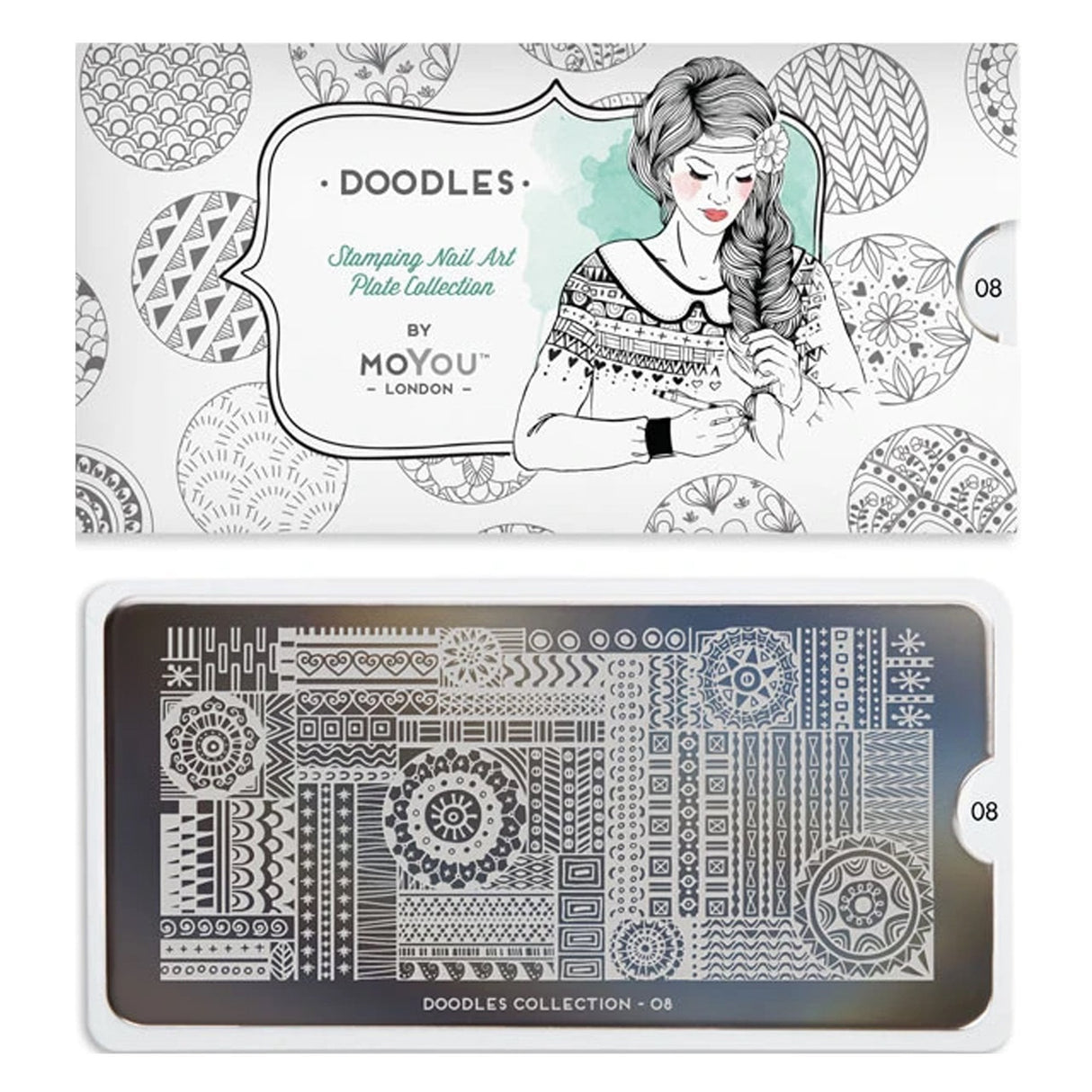 Nail Art Image Plate - Doodles 08 (692028)
