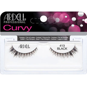 Curvy False Eyelashes - Black 413 (61943)