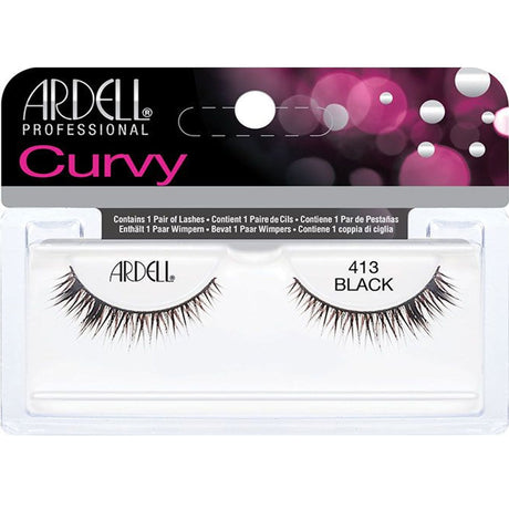 Curvy False Eyelashes - Black 413 (61943)
