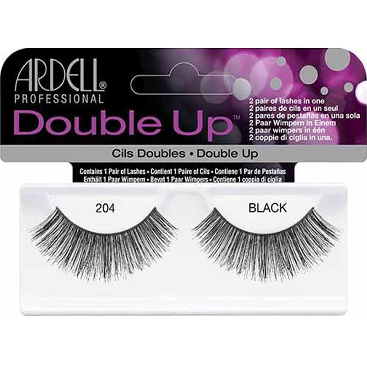 Double Up False Eyelashes - Black 204 (47117)
