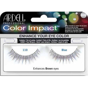 Color Impact False Eyelashes - Blue (Enhances Brown Eyes) (61474)