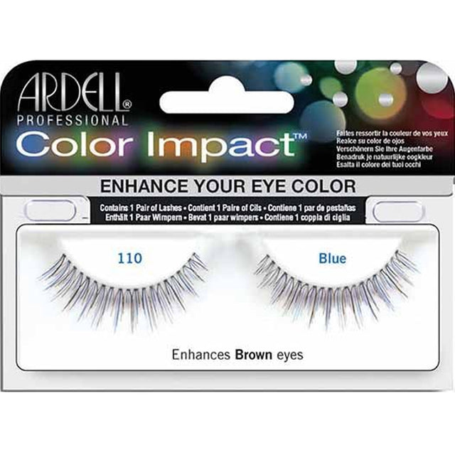 Color Impact False Eyelashes - Blue (Enhances Brown Eyes) (61474)