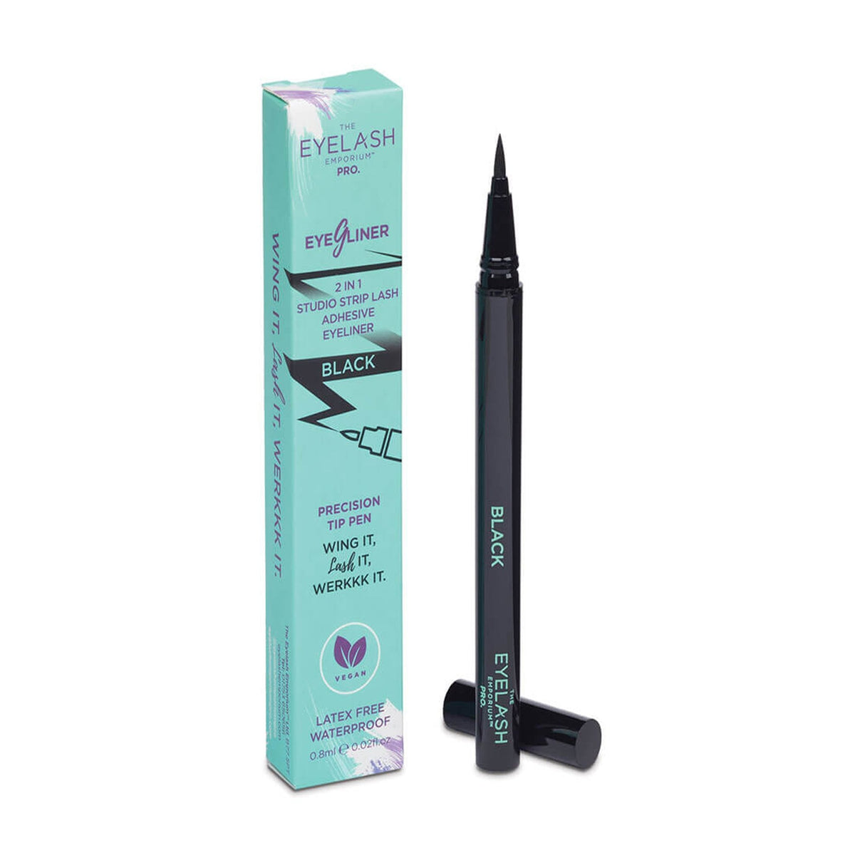 Studio Strip Lash EyeGliner - Black 0.8ml (Latex Free & Waterproof)