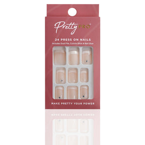 Reusable Press On False Nails - Keep It Short & Sweet (24pcs)