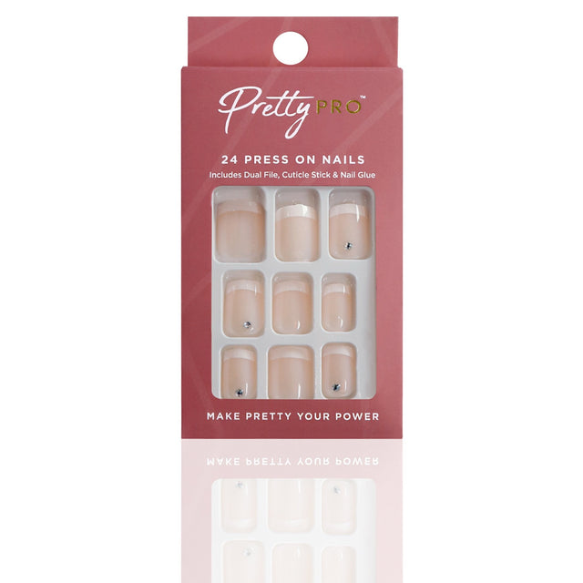 Reusable Press On False Nails - Keep It Short & Sweet (24pcs)