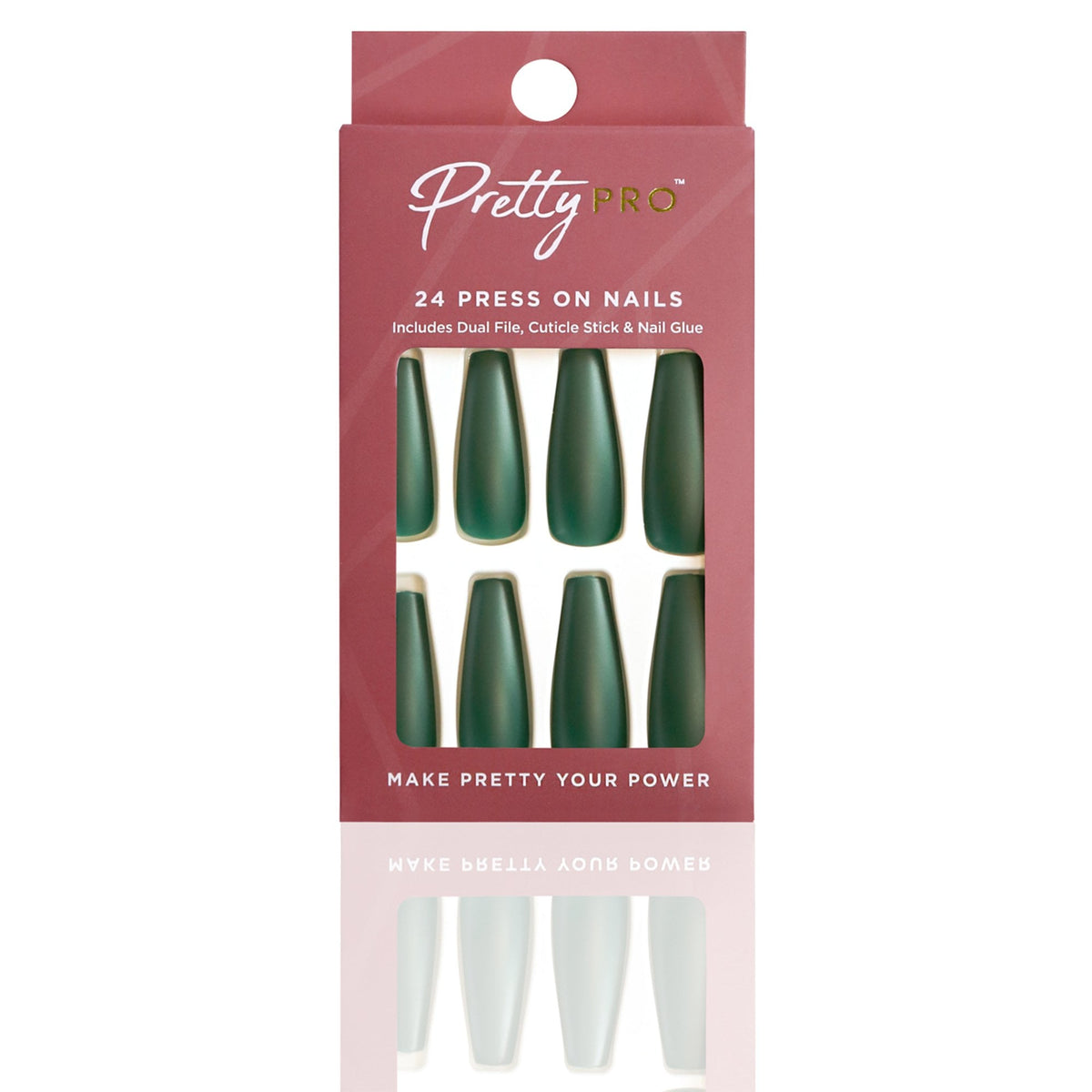 Reusable Press On False Nails - Is It Green You're Looking For? (24pcs)