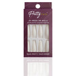 Reusable Press On False Nails - Out Of White, Out Of Mind (24pcs)