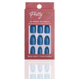 Reusable Press On False Nails - Too Good To Be Blue (24pcs)