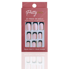 Reusable Press On False Nails - My Khaki Tips Are Sealed (24pcs)