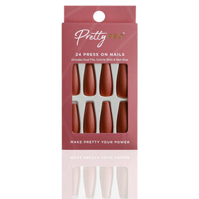 Reusable Press On False Nails - Get Off Your Chai Horse (24pcs)