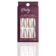 Reusable Press On False Nails - Look On The White Side (24pcs)