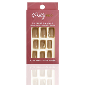 Reusable Press On False Nails - One Grey Or Another (24pcs)