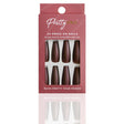 Reusable Press On False Nails - Talk Of The Brown (24pcs)