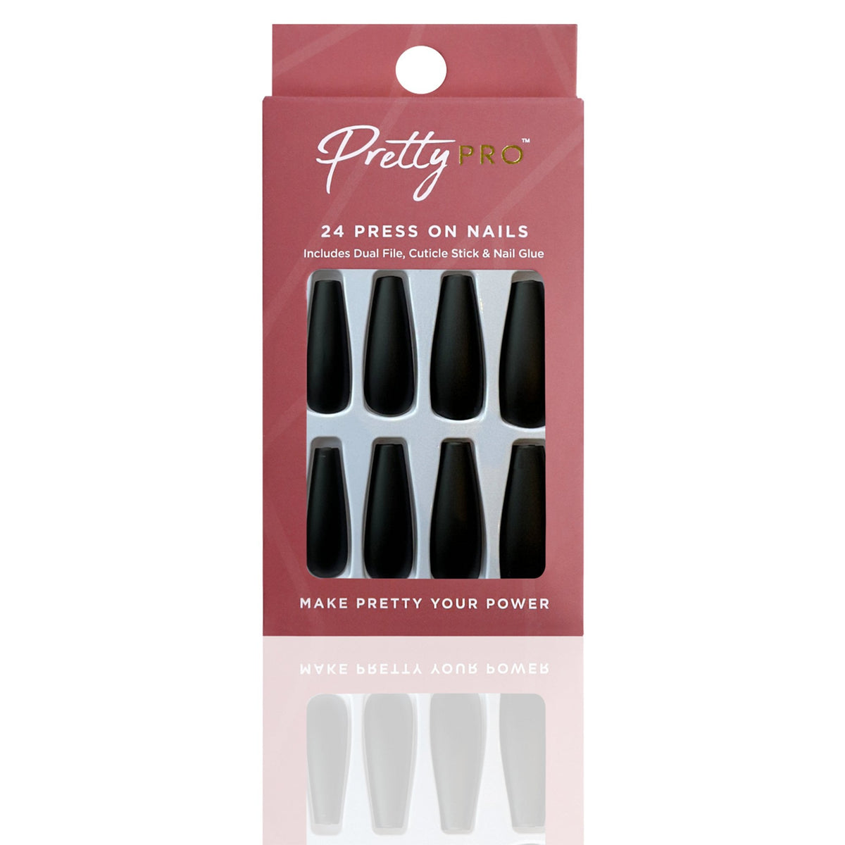 Reusable Press On False Nails - Fake It Till You Make It (24pcs)