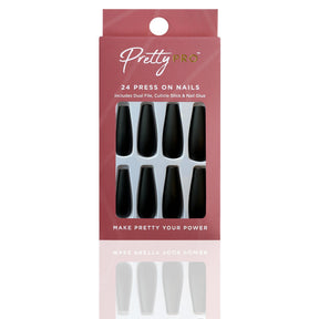 Reusable Press On False Nails - Fake It Till You Make It (24pcs)