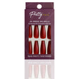 Reusable Press On False Nails - You Red My Mind (24pcs)