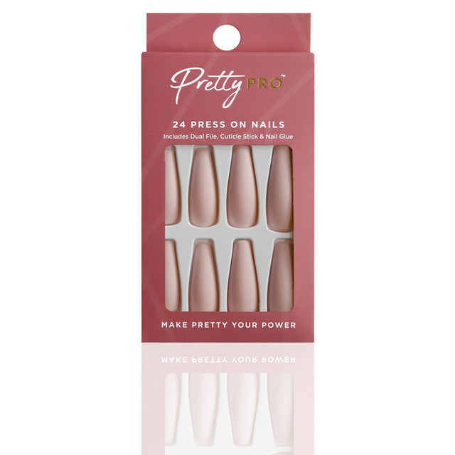 Reusable Press On False Nails - Beige & Boujee (24pcs)