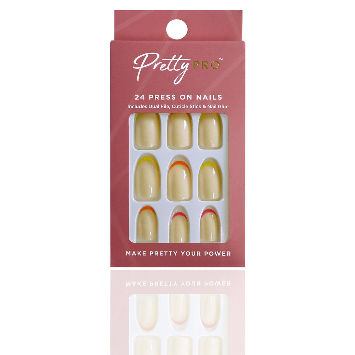 Reusable Press On False Nails - I See Your True Colours (24pcs)