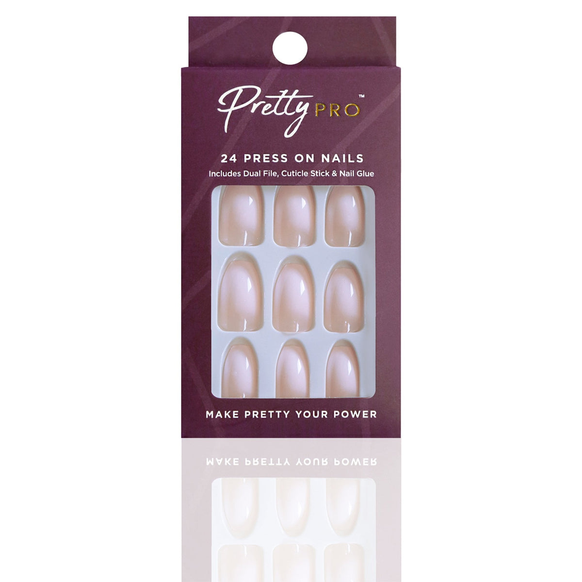 Reusable Press On False Nails - A Perfect Blend (24pcs)