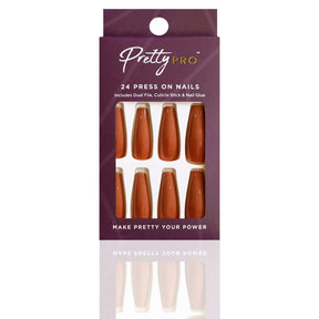 Reusable Press On False Nails - Make Me A Mink (24pcs)