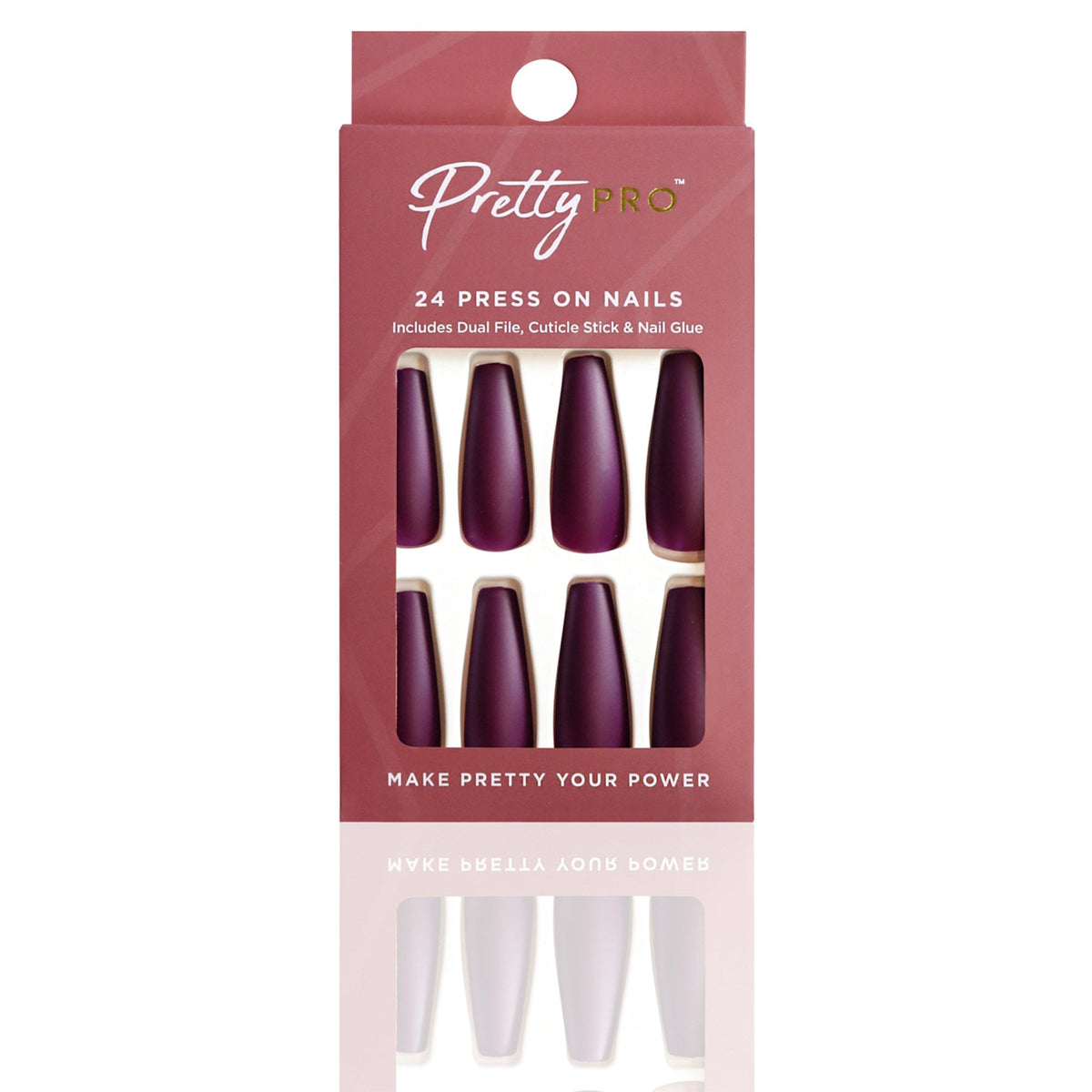 Reusable Press On False Nails - Gimme Those Grapes (24pcs)
