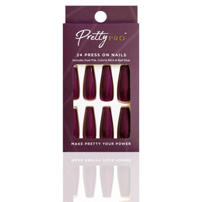 Reusable Press On False Nails - Plum This Way (24pcs)