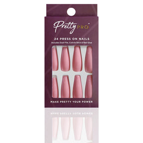 Reusable Press On False Nails - You're Making Me Blush (24pcs)