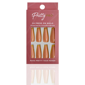 Reusable Press On False Nails - Yellow There (24pcs)