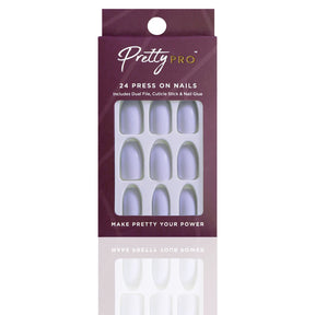 Reusable Press On False Nails - Elephant Grey (24pcs)