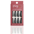Reusable Press On False Nails - Night & Grey (24pcs)