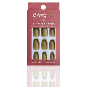 Reusable Press On False Nails - I Like You A Choco-Lot (24pcs)