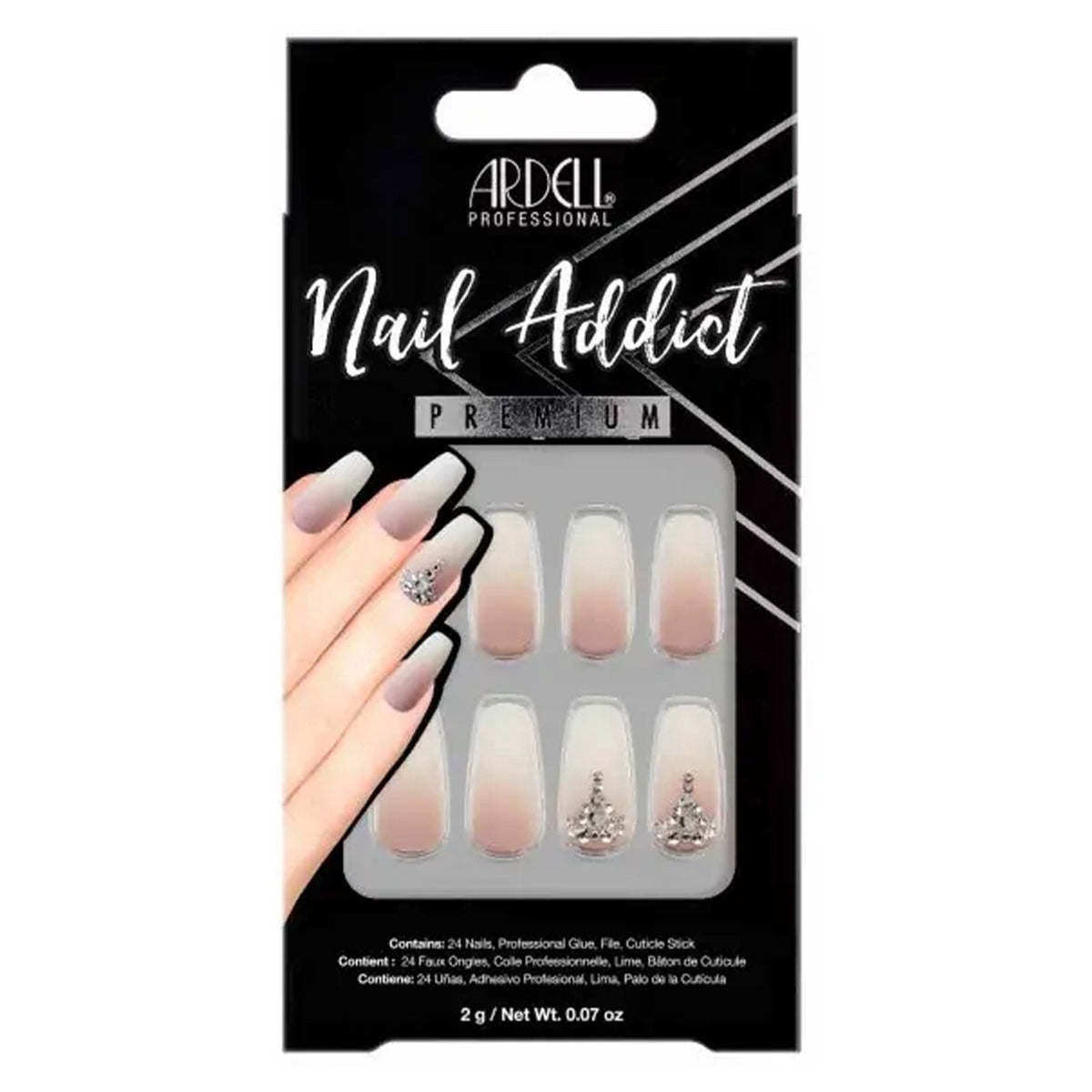Nail Addict Premium False Nails - Rich Tan Ombre (24 Nails) (54602)