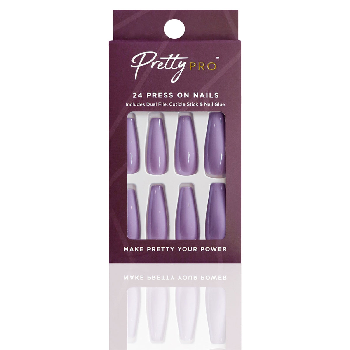 Reusable Press On False Nails - I'm Mauve-ing On (24pcs)
