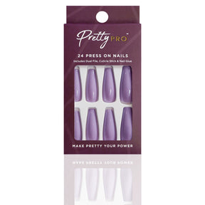 Reusable Press On False Nails - I'm Mauve-ing On (24pcs)