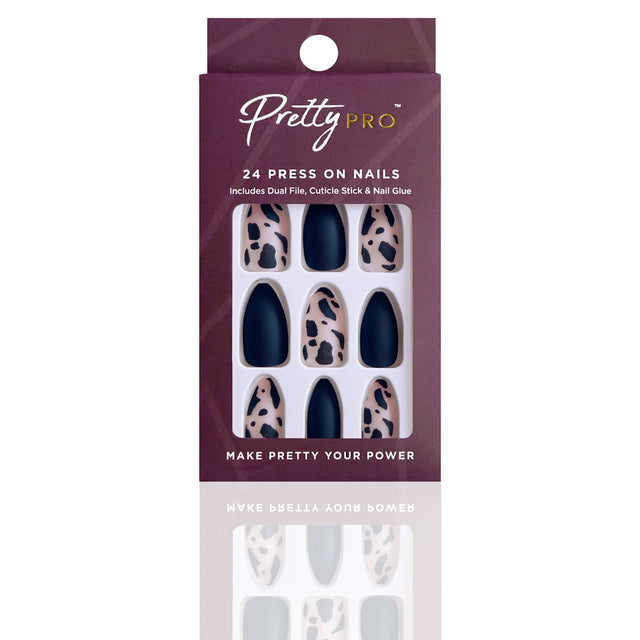 Reusable Press On False Nails - We Mooove (24pcs)