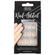 Nail Addict French False Nails - French Glitter (28 Nails) (63861)