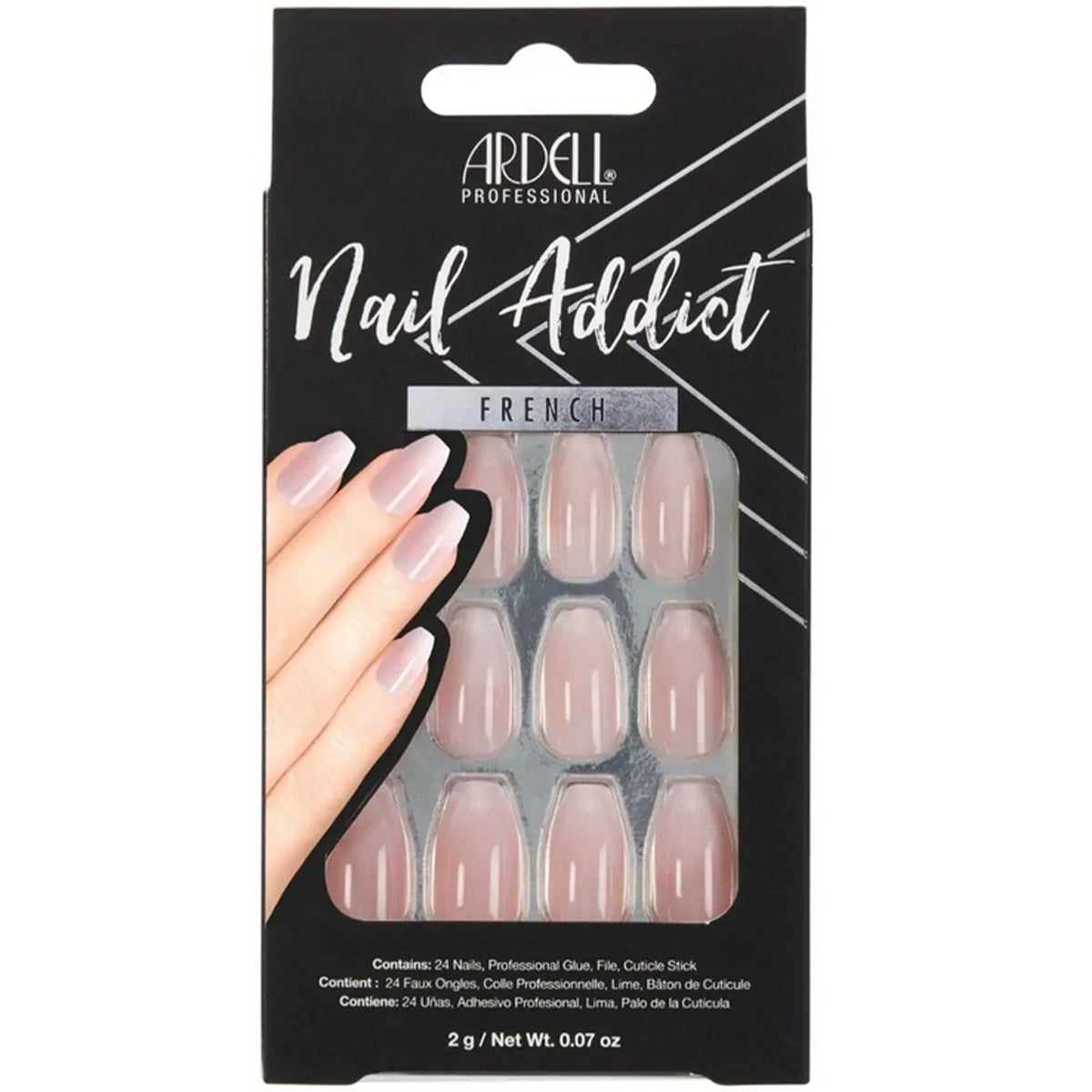 Nail Addict French False Nails - French Fade (28 Nails) (61217)