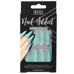Nail Addict Solid False Nails - Blue Lagoon (28 Nails) (63867)